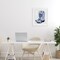 Stupell Industries Blue Chinoiserie Cowboy Boots Framed Print Under Glass, design by Heidi Kuntz